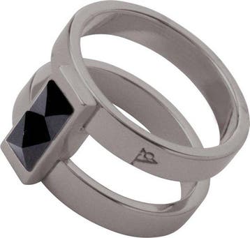 TOV Essentials Ring - Phoenix Multi Ring - 18 - Grijs/Zwart, Verzenden, Nieuw