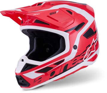 Alpinestars S-M7 Deed Rood Zwart Crosshelm, XXL, Nieuw met kaartje, Overige merken, Heren