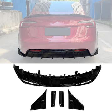Diffuser Extension With Rear Side Splitters Voor Tesla Model, Ophalen of Verzenden, Nieuw