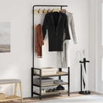 vidaXL Kapstok met plank Sonoma Eiken 75 x 34 x 184 cm, Verzenden, Nieuw