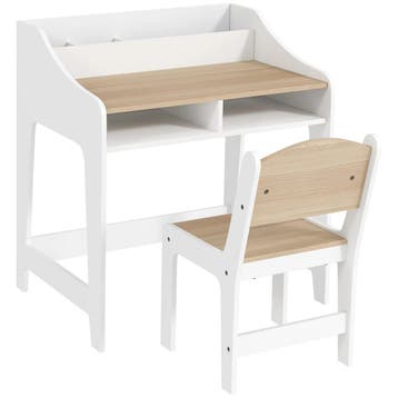 AIYAPLAY Kinderbureauset Met Opbergruimte, Open Vakken, Stoe, Verzenden, Nieuw
