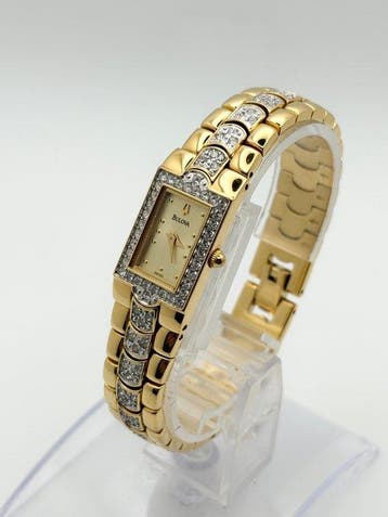 Bulova - Bulova – Crystal Collection – Gold-Tone Crystal-Set, Sieraden, Tassen en Uiterlijk, Nieuw