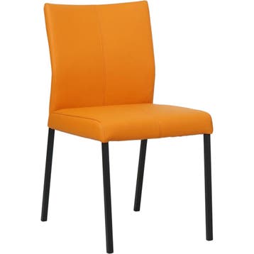 Oranje leren eetkamerstoelen, Ophalen of Verzenden, Nieuw, Leer