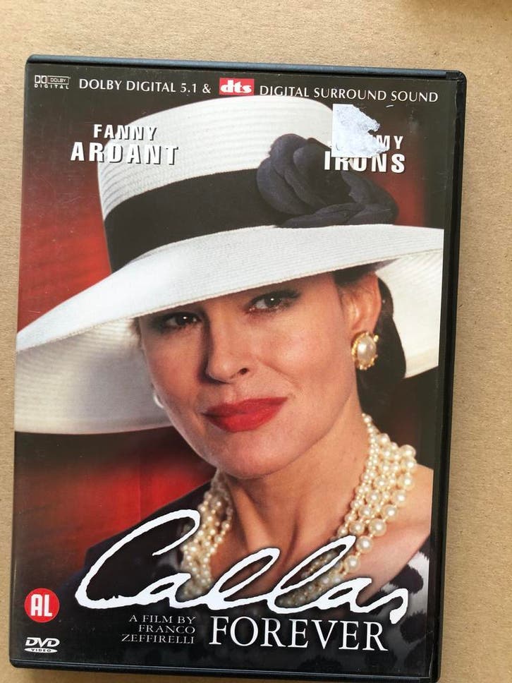 Filmhuis - Callas Forever - Fanny Ardant - Jeremy Irons 2002, Cd's en Dvd's, Dvd's | Filmhuis, Zo goed als nieuw, Ophalen of Verzenden