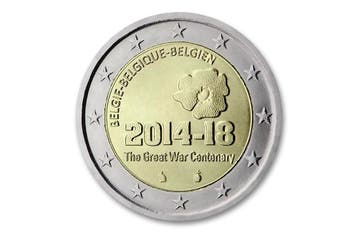 2 euro 100 jaar Eerste Wereldoorlog 2014 - België, Postzegels en Munten, Munten | Europa | Euromunten, Verzenden