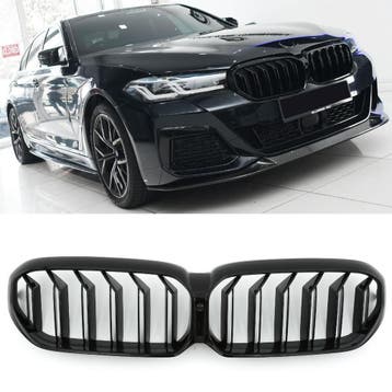 Grille glans zwart geschikt voor BMW 5 Serie G30 G31 LCI | 2, Auto diversen, Tuning en Styling, Ophalen of Verzenden