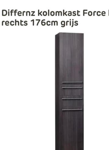 Online veiling: Differnz Force kolomkast rechts 176 cm grijs, Nieuw