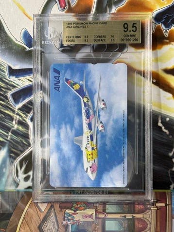 Pokémon - 1 Graded card - Pikachu ANA Airlines phone card, Nieuw