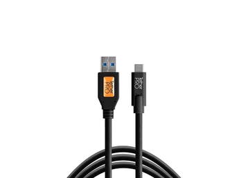 Tether Tools TetherPro USB 3.0 - USB-C (4,6m zwart), Ophalen of Verzenden, Nieuw