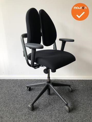 Rohde & Grahl - Xenium - Duo-Back - Met nieuwe zwarte stoffe, Werkplek, Ophalen of Verzenden, Gebruikt, Stoel
