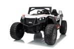Kinderauto, 24V Beach buggy Wit, High speed 15km/h, 2 pers, Kinderen en Baby's, Ophalen of Verzenden, Nieuw