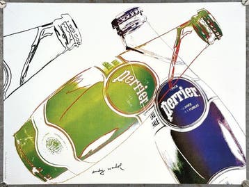 Andy Warhol - Perrier | poster pubblicitario | litografia,, Antiek en Kunst