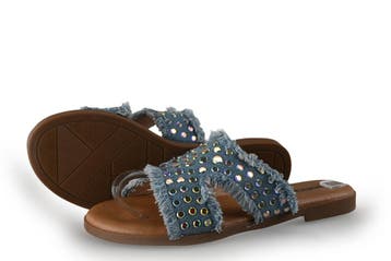 Ann Rocks Slippers in maat 36 Blauw, Slippers, Ann Rocks, Zo goed als nieuw, Verzenden