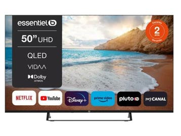 Veiling - Essentiel-B QLED TV 4K 50QLED307 - 50 inch, Audio, Tv en Foto, Televisies, Nieuw