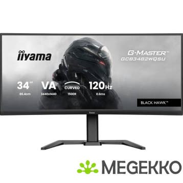 Iiyama G-Master Black Hawk GCB3482WQSU-B1 34  Utra Wide Quad, Verzenden, Nieuw, Iiyama