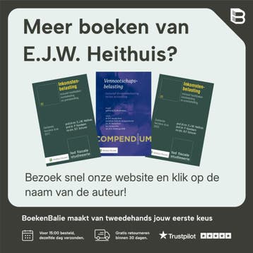 Compendium Vennootschapsbelasting 9789013168952, Boeken, Verzenden, Gelezen, E.J.W. Heithuis
