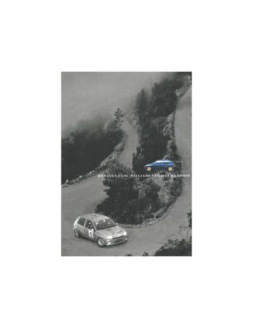 1995 RENAULT CLIO WILLIAMS SWISS CHAMPION BROCHURE FRANS, Nieuw, Renault, Author