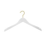 Hanger white Helena 44 cm gold hook