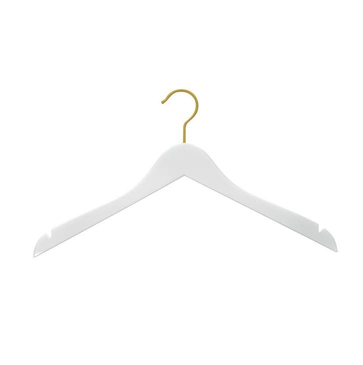 Hanger white Helena 44 cm gold hook, Zakelijke goederen, Kantoor en Winkelinrichting | Winkel en Inventaris