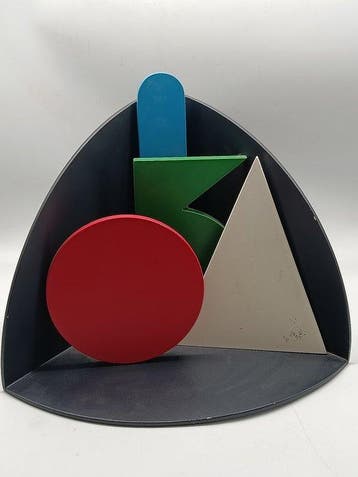 Lucio Del Pezzo (1933-2020) - sculptuur, Figure Geometriche