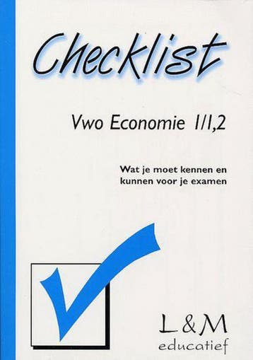 Checklist Vwo Economie 1/1,2 - H. Vermeulen 9789054891802, Boeken, Verzenden, Zo goed als nieuw, H. Vermeulen