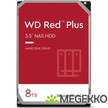 Western Digital Red Plus WD80EFPX 8TB, Computers en Software, Harde schijven, Verzenden, Nieuw, Western Digital