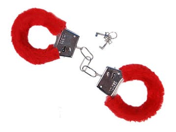 Pluche Handboeien Rood, Ophalen of Verzenden, Nieuw
