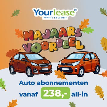 Najaarsvoordeel | Auto abonnement vanaf 238 ALL-IN, Personenauto