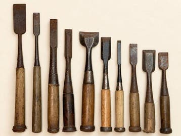 Vintage Japanese Nomi Chisels – 10 Traditional Woodworking