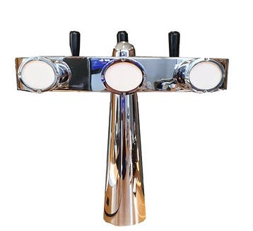 Occasion - Tapzuil Totem 3 kraans met ovale taplenzen, Ophalen of Verzenden