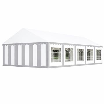 Classic Plus Partytent PVC 6x10x2 mtr in Wit-Grijs, Verzenden, Nieuw, 2 meter of meer, Partytent