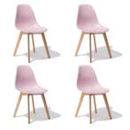 Roze Stoelen KITO | Polypropyleen | OP=OP, Overige kleuren, Nieuw, Ophalen of Verzenden, Vier