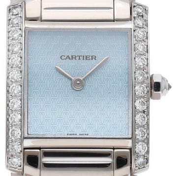 Cartier - Tank Française SM Watch Diamond Bezel - WE1019S3 -, Nieuw