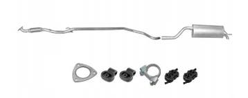 Uitlaatset, Einddemper + Tussenpijp Opel Corsa D 1.2, Verzenden, Nieuw