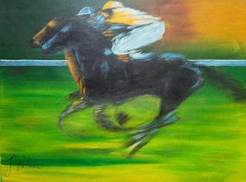 Jack Palmeni ( 1965 - ) - Le jockey au galop