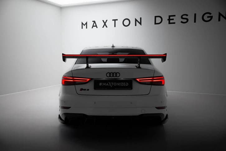 Maxton Carbon Spoiler met LED Audi A3 / A3 S-Line / S3 / RS3, Auto diversen, Tuning en Styling, Verzenden