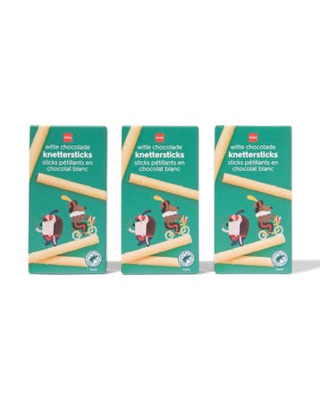 HEMA Knettersticks wit 90g, Verzenden, Nieuw