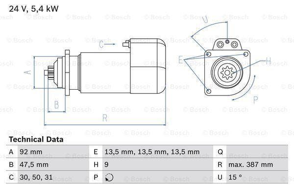 Startmotor / Starter, Auto-onderdelen, Motor en Toebehoren, Nieuw, Ophalen of Verzenden