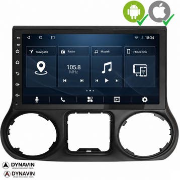 Jeep wrangler radio navigatie Carkit android 15 carplay, Ophalen of Verzenden, Nieuw