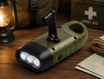2x Solar Survival Zaklamp | Oplaadbaar | Vanaf €5, Nieuw