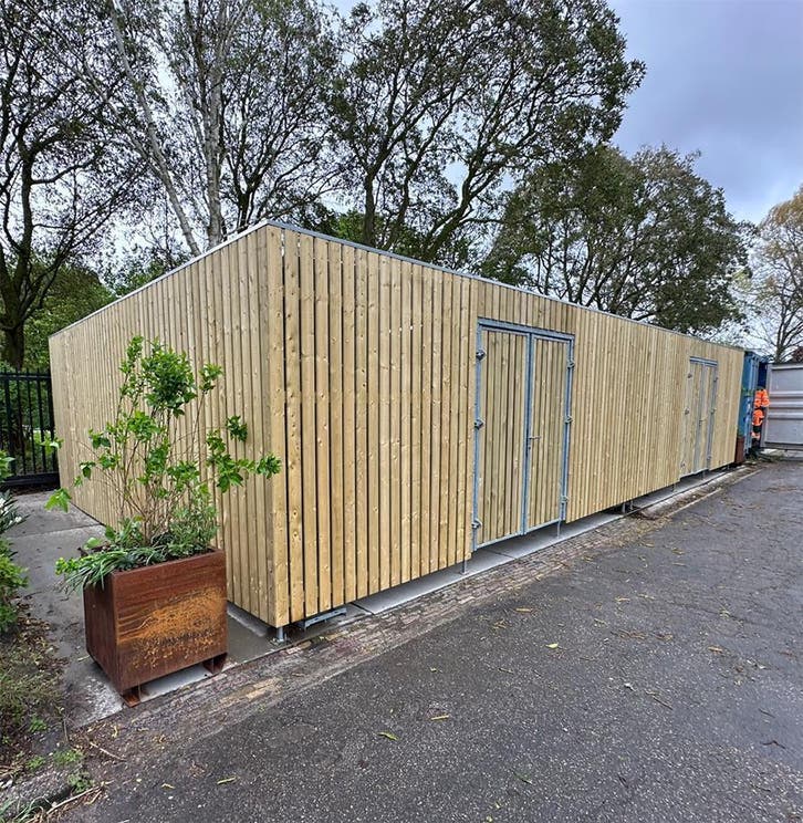 F-Line afsluitbare houten Fietsenstalling, Fietsen en Brommers, Fietsaccessoires | Fietsenrekken, Nieuw