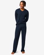 HEMA Heren pyjama donkerblauw, Verzenden, Nieuw