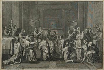 Nicolas Poussin (1594–1665), daprès, par Bernard Audran