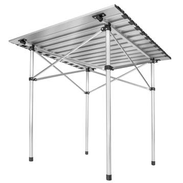Aluminium campingklaptafel incl. tas 70x70x70 cm - grijs, Verzenden, Nieuw
