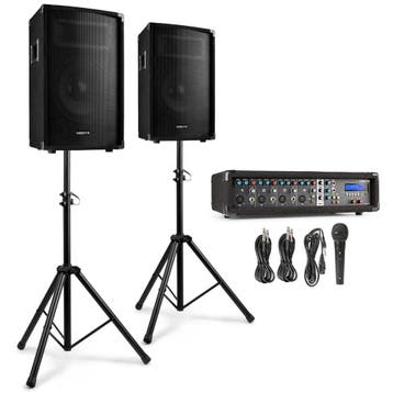 VONYX VX210 Full PA Geluidssysteem 800W met 10 inch, Audio, Tv en Foto, Luidsprekers, Ophalen of Verzenden, Nieuw