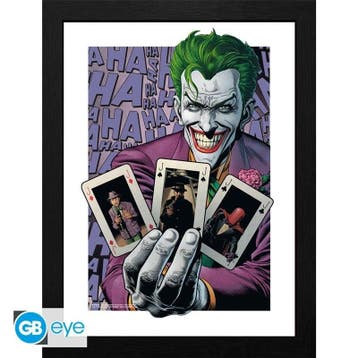 DC Comics The Joker Haha Cards Framed Print 30 x 40 cm, Verzamelen, Ophalen of Verzenden, Nieuw