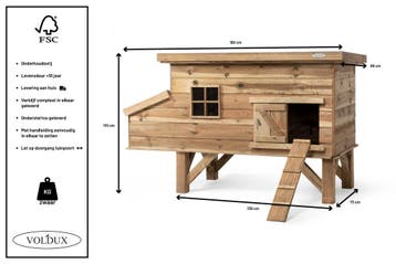 Houten Kippenhok FINN -VOLDUX, Verzenden, Nieuw