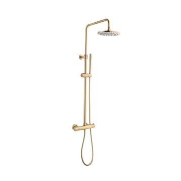 Sani Royal Opbouw Regendouche met Thermostaatkraan Goud, Nieuw