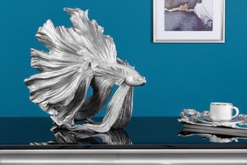 Design decoratief figuur vechtende vis CROWNTAIL 35cm, Ophalen of Verzenden, Nieuw