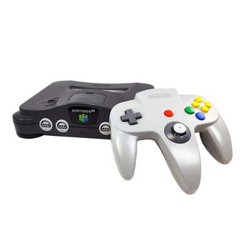 N64 Console - Zwart + Grijze Controller, Spelcomputers en Games, Verzenden, Nieuw